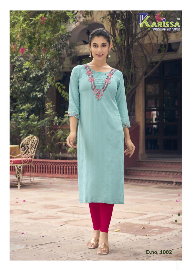 Charvee By Karissa Weaving Rayon Designer Kurtis Wholesalers In Delhi